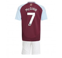 Aston Villa John McGinn #7 Koszulka Podstawowa dzieci 2024-25 Krótki Rękaw (+ krótkie spodenki)